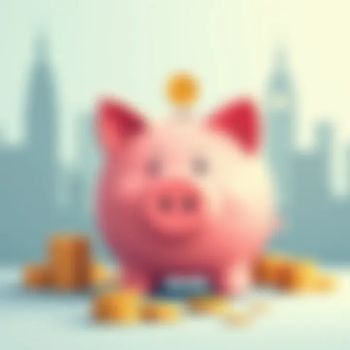 A piggy bank symbolizing savings and financial planning.