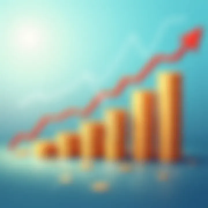 A visually striking graph showing the growth of municipal bond investments over the years