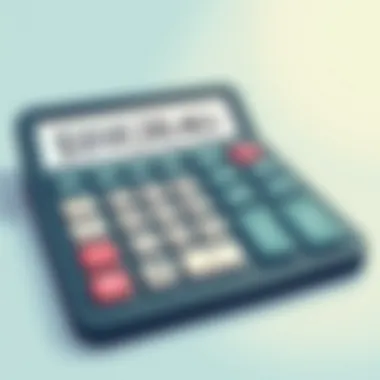 Calculator displaying monthly payment figures