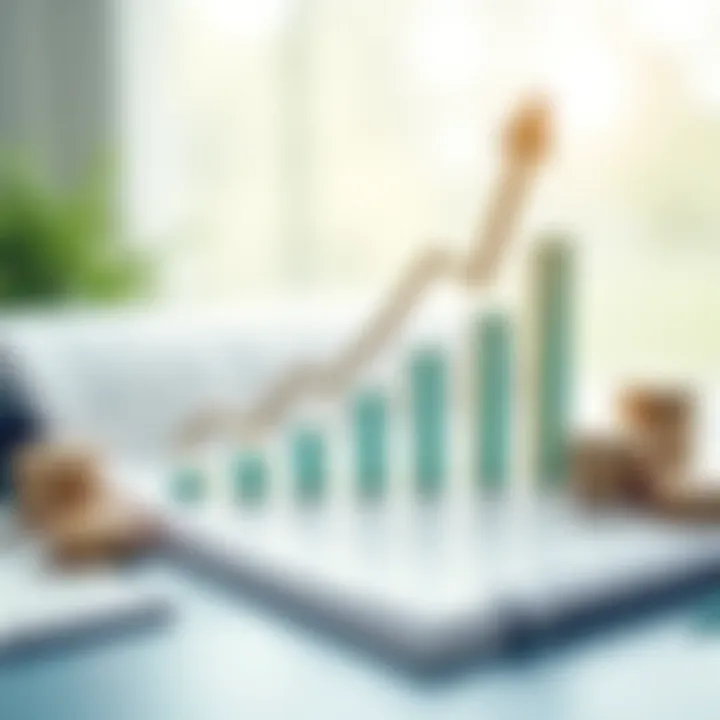 Graph illustrating financial stability during retirement