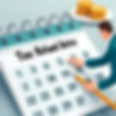 Calendar highlighting key tax refund dates